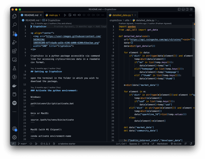 Crypto2csv